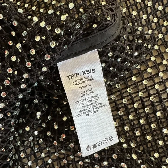 Garage Rhinestone Mesh Top - Picture 6 of 8